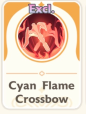 Cyan Flame Crossbow